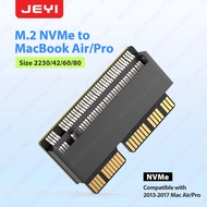 JEYI M.2 NVME MacBook SSD Convert Adapter for Upgraded MacBook Air Pro Retina Mid 2013-2017, for A14