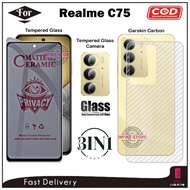 Realme C75 C75X 3-in-1 Anti-Scratch Tempered Glass Full Cover Screen Package