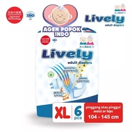 LIVELY Premium Adult Diaper Tape XL 6 - Adhesive Adult Diaper XL6