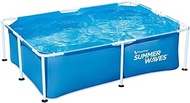 Summer Waves Rectangular Above Ground Tubular Pool 2.1 x 1.5 x 0.61 m - Practical and Easy to Instal