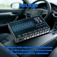 Car Audio Equalizer 9-Band EQ Preamplifier, Subwoofer Control & AUX/CD Input Support