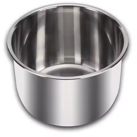 Stainless Steel Inner Cooking Pot 8Qt, Polished Surface, Rice Cooker, Stainless Steel Cooking Pot