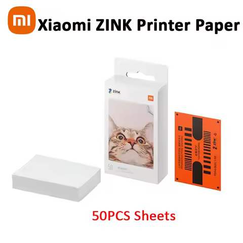 50/100 PCS Xiaomi ZINK Pocket Printer Paper Self-adhesive Photo Print Xiaomi 3-inch Mini Pocket Phot