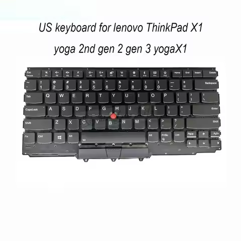 US English Keyboards ThinkPad X1 Yoga 2nd Gen 2 3rd Gen 3 YOGA X1 SM10P95359 RVWV-84US Trackpoint Ke