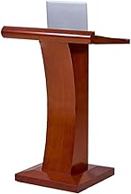 Stylish and Modern Portable Lecterns Wood Laptop Desk Tilted Desktop Standing Lectern Teacher Podiums Conference Table Simple Podium Stand