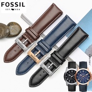((New Arrival) Fossil Genuine Leather Watch Strap Male Fossil Fossil FS4812 ME305220 First Layer Cowhide Bracelet 22mm