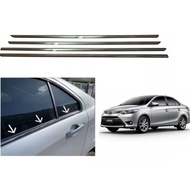 Toyota Vios 2013 Door Window Trim Panel Door Moulding Chrome Cover Frame Lining
