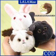 GANTUNGAN Cat Holding Tail Pull Doll Toy Keychain Plush Children Keychain Doll Vibrating Toy Keychai