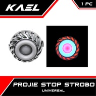 Lampu Projie Stop Strobo Universal Rem Motor Bulat-Rainbow-Sisik RGB Bebek-Matic-Sport Beat-FI-F1-Pop-eSP-Street/Vario 110-125-150 LED New/Mio-Sporty-M3-Z-S/Soul GT 115-New/X-Ride/Jupiter-MX-Z/Supra X 125-Fit New/Vega/Karisma/Revo Bohlam