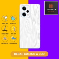 Garskin skin Redmi Note 12 Pro 5G Fullbody Or Backonly Vinyl - wood series Code - 9TV