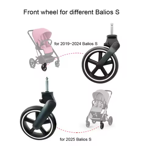 Buggy Front Wheel Two Versions For Cybex Balios S Lux Different Frame Design Exchangeable Use ! Dire