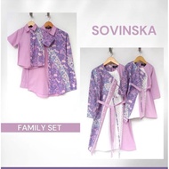 Sovinska set couple/Baju couple dewasa+anak/Sarimbit keluarga