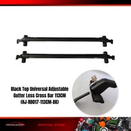 Black Top Universal Adjustable Gutter Less Cross Bar 113CM