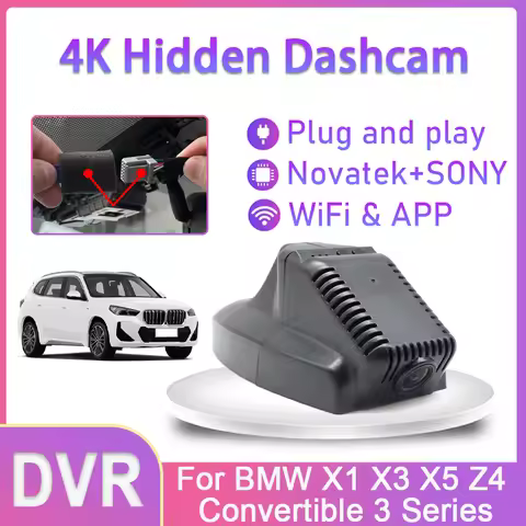 HD 4K 2160P Dash Cam Recorder Dashcam high-quality Camera For BMW X1 E84 F48 X3 E83 F25 X5 E53 E70 F