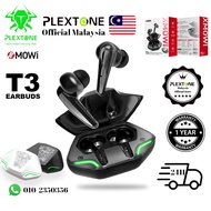PLEXTONE XMOWI T3 True Wireless Gaming Earbuds Earphone BT 5.1 Low Latency Wireless Headset with Mic