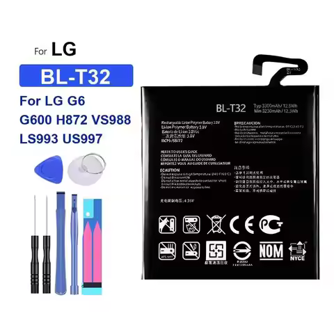 Battery BL-42D1F BL-53QH BL-T3 BL-T32 BL-T39 BL-T41 BL-T8 FL-53HN LGIP-550N for LG P880 P895 P990 G