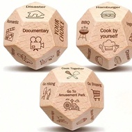 3pcs Couples' Decision Dice Set - Perfect For Date Night, Food & Movie Ideas - Ideal Gift For Boyfri