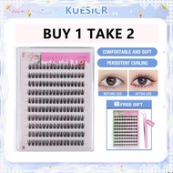 Glue-free False Eyelashes KUESICR New Upgraded cluster Lashes eyelash extension set BQI