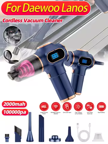 4 in 1 100000Pa Car Vacuum Cleaner Cordless Powerful Vacuum Cleaner 2000mAh Dual Battery Rechargeabl