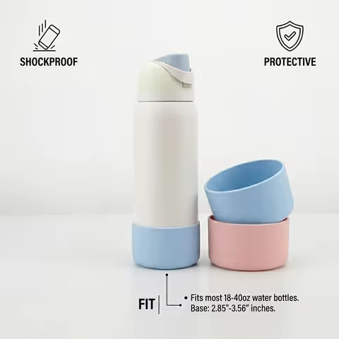 Anti-Slip Silicone Protective Sleeve Insulated Cup Accessories For Owala Water Bottle 19/20oz 24oz -