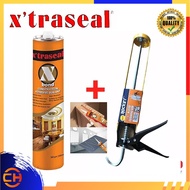 XTRASEAL X BOND CONSTRUCTION ADHESIVE SEALANT WITH SILICONE CAULKING GUN