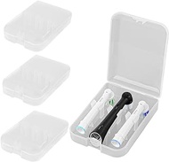 Adorila 4 Pack Electric Toothbrush Heads Case, Portable Toothbrush Replacement Head Storage Box for Travel, Compatible with Philips 4100, 5100, 6100, 6500, 7500, 9300