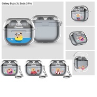 Korea GALAXY{BUDS3/BUDS3PRO/BUDS3FE}Clear Case With keyring Quokka