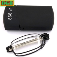 Black folding frame glasses (868) from 1 degree to 4 degrees, farsighted glasses, retractable glasse