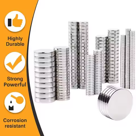 10x3/10x5/10x10 More Sizes Round Fridge Magnets Small Disc Magnet Strong Magnetic Hooks for Office H