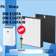 For Sharp Models DW-E16FA DW-E16FP-W DW-E16FA-W Compatible Replacement Hepa and Deodorizing Filter F