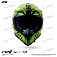 Terjangkau Helm Jpx Cross Full Face X20 Titan - Fluorescent Yellow