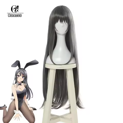 ROLECOS Mai Sakurajima Cosplay Hair Anime Seishun Buta Yarou wa Bunny Girl Senpai no Yume wo Minai C