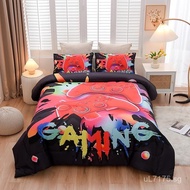 Colorful Printed Digital3D Polyester One-Piece Dropshipping Game Console Duvet Cover Set UM0E