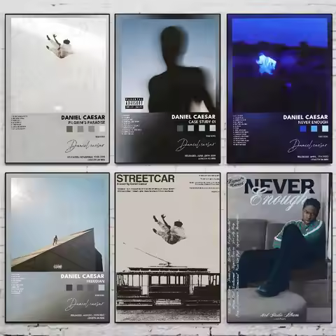 Popular Singer D-Daniel Caesar Poster High Quality Dorm Living Room Aesthetic Wall Decoration Painti