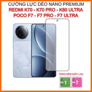 Redmi K80, K80 Pro, K80 Ultra, Poco F7, F7 Pro, F7 Ultra tempered 9H+