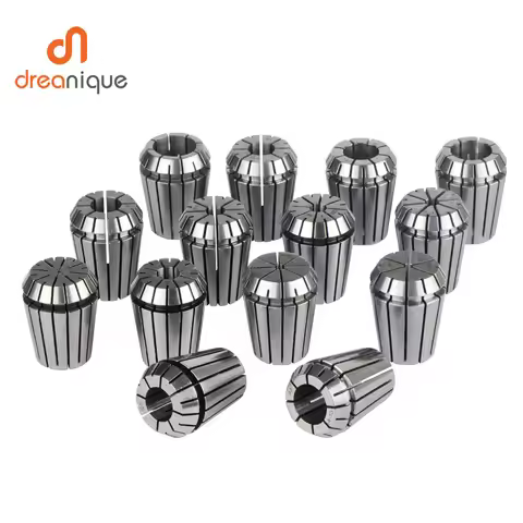 Dreanique 1pc 0.005mm Spindle Milling Collet ER11 ER16 ER20 ER25 Spring Chuck for CNC Milling Lathe 