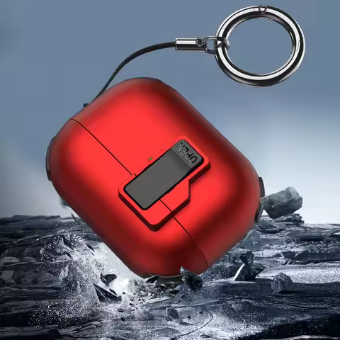 For Airpods Pro 2 Generation 2nd 1st Case Secure Lock Clip Hard Shell Case Cover With Keychain for A