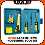 PROOCAM 6PCS Household Tool Set Hardware Toolbox Car Life Hammer Manual Set Tool Repairmen DIY Assem