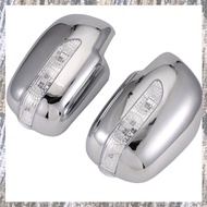 (PDGA) Car ABS Chrome Rearview Mirror Cover with LED Mirror Light for RX330 RX300 RX350 RX450H 2003-