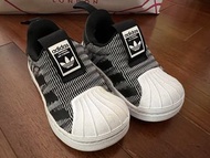 Adidas 兒童 Superstar Slip-On 貝殼頭鞋 波鞋