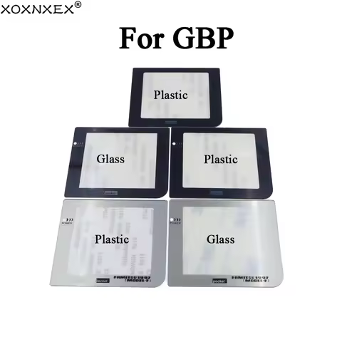 1Pcs Plastic & Glass Screen Lens For Gameboy Pocket GBP Screen Lens Protector With/Without Light Lam