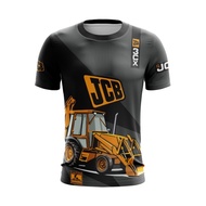 ready stock jcb new 3cx jersey baju jcb 3cx backhoe saiz  XS-5XL