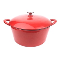 HY&amp; Highlight Red Ear Enameled Cast-Iron Cookware  Binaural Cast Iron Enamel Pot Pot for Induction Cooker Three-Way Enam