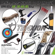 TenXion Archery HUNTSOUL ILF Take Down BAREBOW Bare Bow 30-60 LBS 58  BCY Bowstring Carbon Arrows Ar
