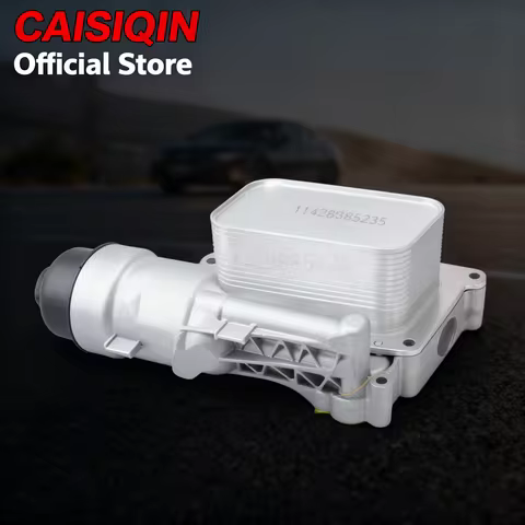 11428585235 Aluminum Engine Oil Cooler Housing For 14-19 Mini Cooper BMW i8 X1 X2 1.5L 2.0L F56 F55 