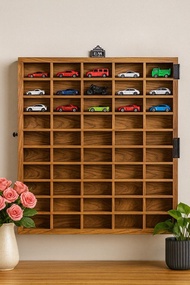 【 柚木 Tomica小車收納 50格 模型車展示櫃】