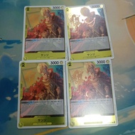 ORIGINAL 4x cards playset deck Sanji Character OP03- 102 R  optcg one piece card