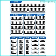 YIN Black White Clear Cable Tidies Set Of 36 For PC Cable Routing 24pin Mainboard Cable Manager 8pin