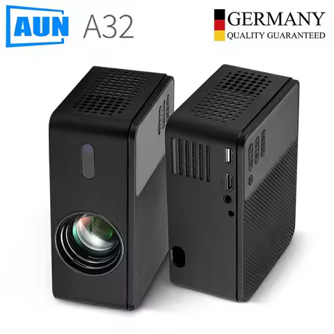 AUN A32 MINI Projector Portable Home Cinema LED Videoprojector WIFI Mirror Android IOS SmartPhone 10