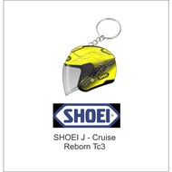 shoei j cruise reborn tc3 yellow keychain 2d jcruise helmet shoei
